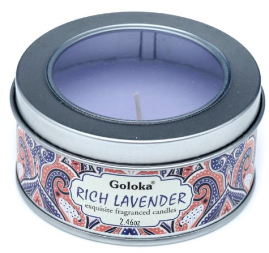 aromaterapia VELA EN LATA LAVANDA