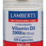 vitaminas VITAMINA D3 2000UI 120CAPSULAS